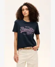 Vintage Logo Relaxed Tee | Eclipse Navy