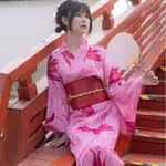 🎌👘07日本改良和服夏日祭金魚浴衣可愛玫紅和風寫真🎌👘和服｜浴衣｜腰帶｜肌著｜草履｜和裝小物｜東京淺草