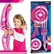 King Sport Toy Archery Light up Bow & Arrow Set + Target and Quiver Children Kid