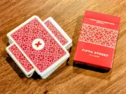Fifth Street Red PVC Poker Deck