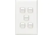 HPM Excel 5 Gang Light Switch | XL770/5WE