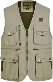 [Bciopll] Summer Multi Pocket Vest for Men Spring Autumn Male Travel Sleeveless Jacket Waistcoat with Many Pocket