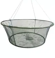 Foldable Fishing net Hand cast net, Shrimp net Crab Top: 39.4in/Bottom:31.5"