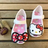 在飛比找蝦皮購物優惠-Hello Kitty 嬰兒兒童涼鞋女童米妮公主鞋卡通四季鞋