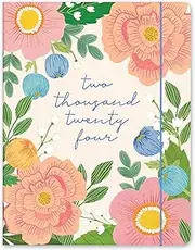 Orange Circle 2024 Bella Flora Just Right Monthly Planner