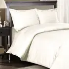 1200 Thread Count 100% Egyptian Cotton Bed Sheet Set 1200 TC FULL Ivory Stripe