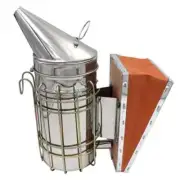 1 Pc Beekeeping Stainless Steel Bee Hive Smoker Galvanized Iron With Heat Shield