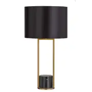 Deltona Black Marble Table Lamp