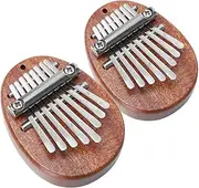 DRESSOOS Beginner's Solid Wood Thumb Piano 8 Keys Mini Kalimba Portable and Musical Instrument for Boys and Girls and Music Enthusiasts