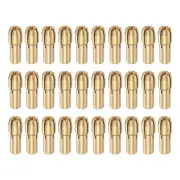 30pcs 1.8mm Brass Drill Chucks Collet Bit Sets for Rotary Tools, 4.8mm Shank