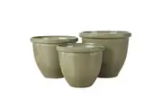 Rogue Milan Plant Pot with Drainage Hole 3Pcs Planter Decorative Flower Pots