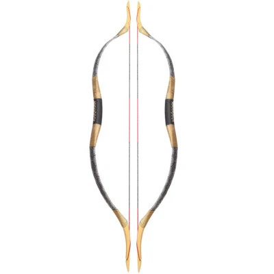54" Traditional Bow 25-55lbs Recurve Longbow Mongolian Archery Hunting Shooting
