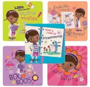 25 (Individual, Licensed) Doc McStuffins Book of Boo Boos Stickers, 2.5" x 2.5"