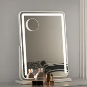 TOOLKISS Makeup Mirror 40x50cm Hollywood Vanity Mirror with LED Light Strip – 180° Rotation, Adjustable Brightness & Color Temperature, Touch Control, SAA Approved