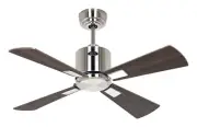 Smart Ceiling Fan Remote Control Dc Fan Neo 92cm Matt Chrome Dark Wood