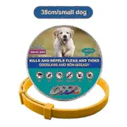 Pet Dog Cat Flea & Tick Collar - Anti-Parasitic Necklace for Small & Large Dogs yellow (small dogs)
