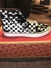 Vans Sk8-Hi Mens Overprint Checkerboard Shoes,BNIB,DSVANS#VN0A38GEUPS,SZ. 10