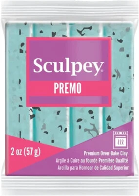 M00812-FS MOREZMORE Premo Sculpey 2oz TURQUOISE GRANITE Polymer Clay