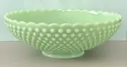 Mosser Glass Gigi Collection Serving Bowl HOBNAIL JADE/ JADEITE 11" Fenton Mould