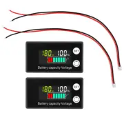 2X LCD Battery Capacity Indicator Voltmeter Lithium Voltage Meter Tester Monitor