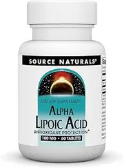 Source Naturals Alpha-lipoic Acid 100 Mg, 60 Tablets