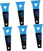 PAMINGONO 6pcs Ice Scrapers Lightweight Frost Snow Remover for Cars Durable Windscreen Cleaner for Effortless Winter Use Compact User Friendly Snow Removal Tools