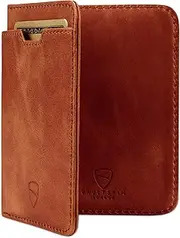 [Vaultskin] City Slim Bifold Leather Wallet with RFID Protection. Ultra Thin Front Pocket Card Holder