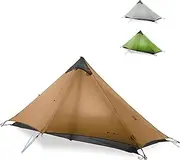 3F UL Gear Lanshan 1/2 Ultralight Backpacking Tent Weighs only 26.8oz 15D Customized Single Silicon Fabric Waterproof 5000+mm 3/4 Season Inner Tent for 1/2 Person