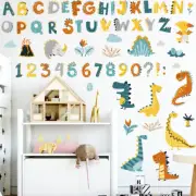 Dinosaurs Alphabet ABC Wall Decals Educational Stickers Nursery Baby Room Decor
