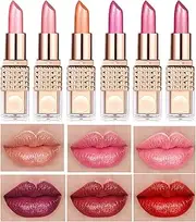 Travel Size Lipstick Set - Shimmer Matte Lipstick Set - Hydrating Waterproof Stain Long-Lasting Lipgloss For Everyday Party Teens Girls Women Wedding