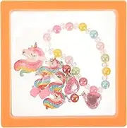 CONGARTENO 1 Set Unicorn Jewelry for Bracelet and Hair Clips Party Favors Ages Creative Accessories for Birthdays Celebrations