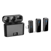 Wireless Lavalier Microphone Mini Portable Lavalier Microphone Dual Channel3368
