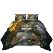 Oaken Mead Magical Fairy Maiden with Witchy Chalice Coverlet