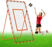 Volleyball Rebounder Net 4X7Ft Volleyball Practice Net Rebounder with 5 Rebound