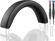 SOULWIT Replacement Headband Pad Kit for Cowin/Silensys/MOVSSOU/AUSDOM E7/E7 Pro Headphones (Do Not Fit SE7/E8), Head Band Top Cushion Cover Repair Part - Black