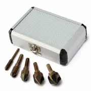 "5PCS Countersink Tool Bit Set Includes 1/4"" 3/8"" 1/2"" 5/8"" 3/4"" Drills Perfect for Woodworking Soft Metal DrillingPlasti"