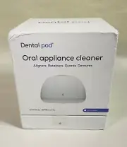 Dental Pod Oral Appliance Cleaner Jet Ultrasonic Cleaning Machine White-Sealed