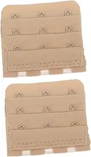 [BESTYASH] 10Pcs Elastic Extenders for Women Underwear Accessories Hook Eye Closure Extensions Comfortable and Durable Strap Extenders Skin Tone