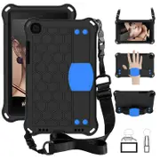 Hive SamSung Tab A 8.0 T290/T295 (2019) Tablet Case Durable Stand Cover With Shoulder Strap-BlackBlue