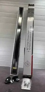 NeoDrain 40 Inch 40” Linear Shower Drain ZA3-40-G03 Tile Insert Grate Stainless