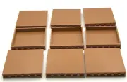 Lego 9 New Medium Flesh Nougat Panel 1 x 6 x 5 Pieces