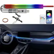3-In-1 RGB LED Interior Strip Light Car Ambient Atmosphere Lighting APP Control