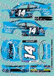 2022 #14 Carson Hocevar WWEX Blue Xfinity 1/64 Peel & Stick Decals