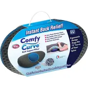 TV Shop Memory Foam Back Body Lumbar Support Pillow Curve Contour Bambillo 40cm