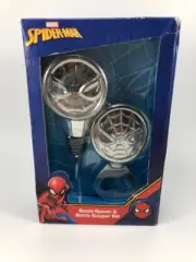 Marvel Spider-Man Bottle Opener & Bottle Stopper Set by Kcare - New Old Stock