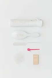 Pony Pick Signature Box 6pc Complete Hair Styling Kit with Spray Bottle, Detangling Brush, Parting Comb, Pomade Stick, Elastic Hair Ties & Elastic Cutter Tool