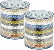 Can-Meageren Replacement Shower Head Filter Compatible with New Wave Enviro Filtered Softener Shower Head 2 Pcs