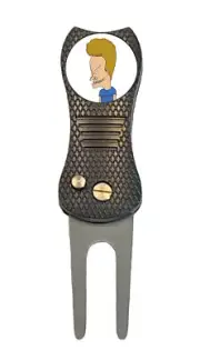 Beavis Golf Ball Marker + Switchblade Divot Tool Butthead MTV