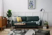 Yuri 3 Seater Sofa - Modern Green Upholstered Couch