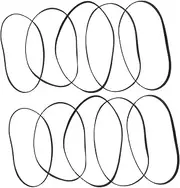 ibasenice 40pcs Cassette Recorder Belts Repair Kit Rubber Drive Belts for Cassette Players Recorders Replacement Mixed Sizes